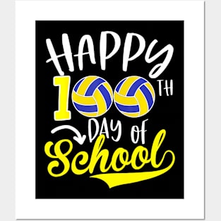 100Th Day Of School Teacher 100 Days Smarter Volleyball Kids Posters and Art